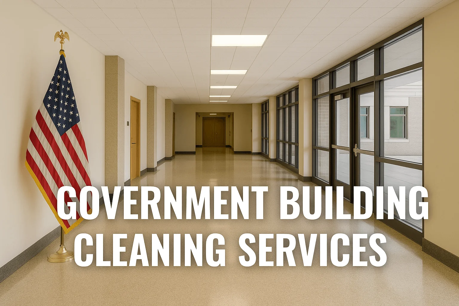 Government building cleaning services interior Bay Area