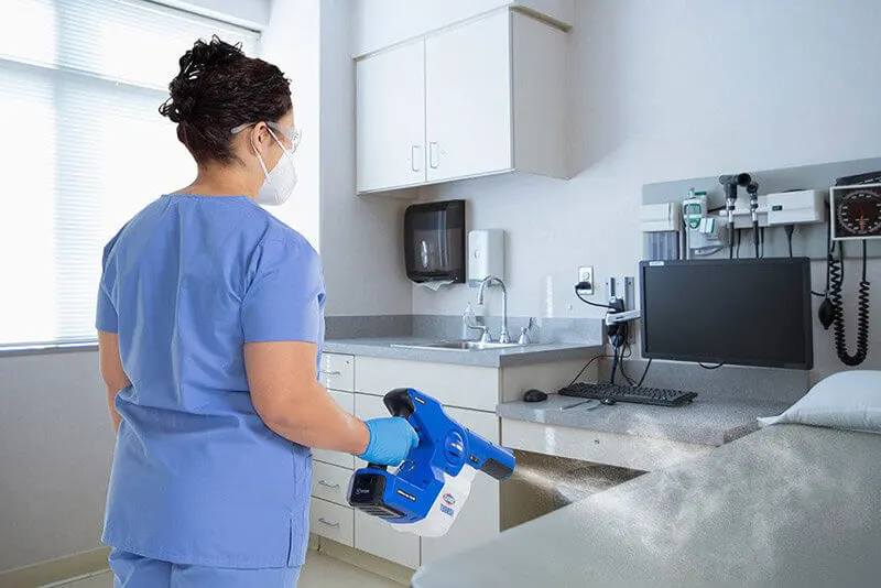 Medical office electrostatic disinfection cleaning Bay Area